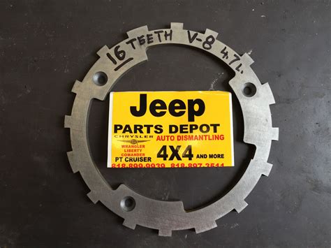 JEEP DODGE 4 7 L RELUCTOR RING 16 TEETH TONE WHEEL CRANK SHAFT 8