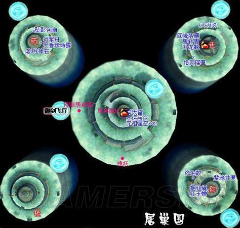 《仙剑奇侠传4》迷宫地图 全宝箱物品详细迷宫地图居巢国 游民星空