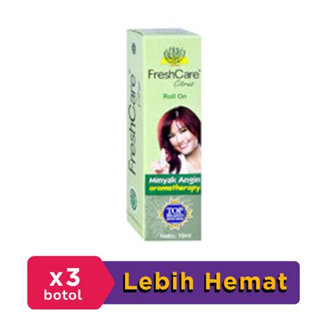 Freshcare Roll On Minyak Angin Citrus 10 Ml 3 Botol Hemat Borongan