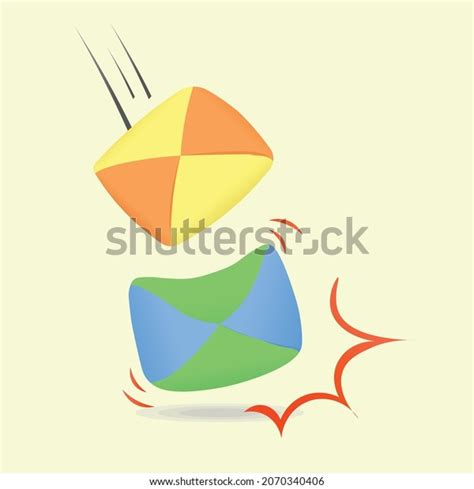 Ddakji Popular Traditional Kid Childhood Games Stock Vector (Royalty Free) 2070340406