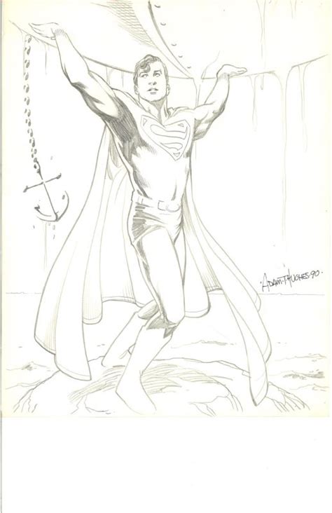 Superman By Adam Hughes In Rich Seetoos Commissions Comic Art Gallery