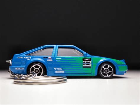 Toyota AE86 Hot Wheels Keychain Etsy