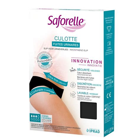 Saforelle Culottes Pour Fuites Urinaires L G Res Mod R Es Coeur