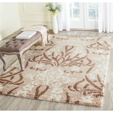 Safavieh Florida Shag Beige Cream 4 Ft X 6 Ft Area Rug SG460 1311 4