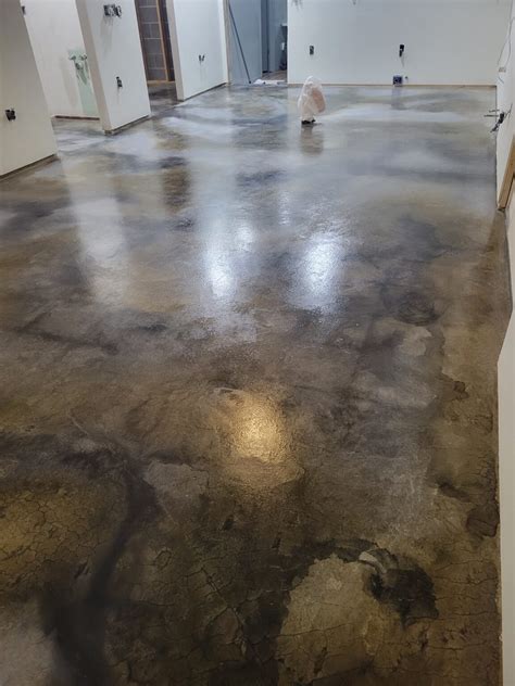 Water Based Concrete Stains Before After