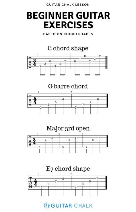 Printable Beginner Guitar Lessons