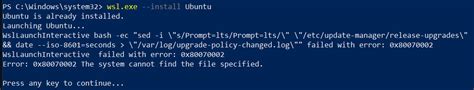 How to solve "Error: 0x80070002 the system cannot find the file ...