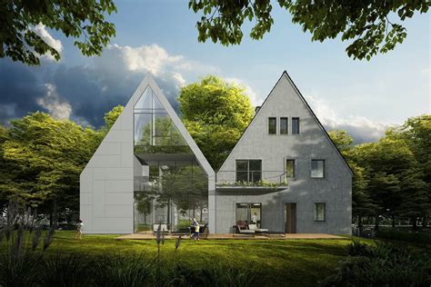 projekt domu jednorodzinnego w zabudowie bliźniaczej Architekt