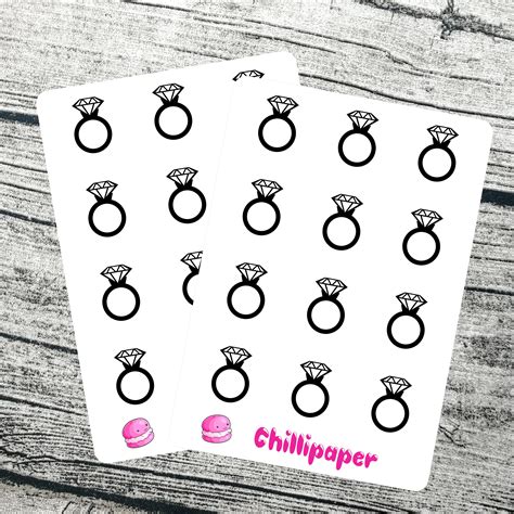 96 Wedding Ring Stickers Wedding Ring Seals Envelope Seals Etsy