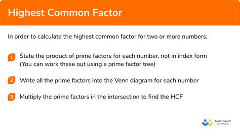 Highest Common Factor Gcse Maths Steps And Examples