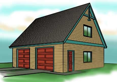 Two Car Garage With Loft DIY Plans Backyard Shed Building 45 OFF