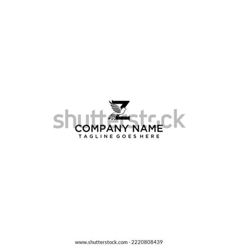 Dynamic Symbol Birds Letters Z Stock Vector Royalty Free 2220808439