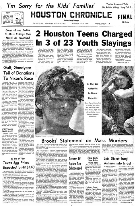 Elmer Wayne Henley and Dean Corll Mass Murders - Aug 1973 : r/houston