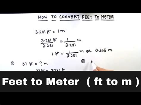 Feet To Meters Conversion Formula Examples Facts Faqs Off