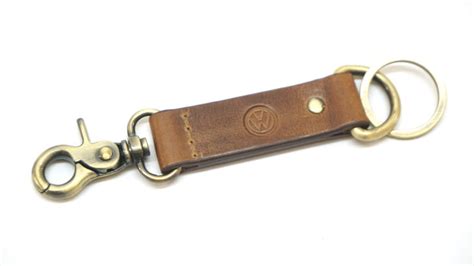 Mercedes And Volkswagen Volkswagen Leather Claw Keychain Genuine