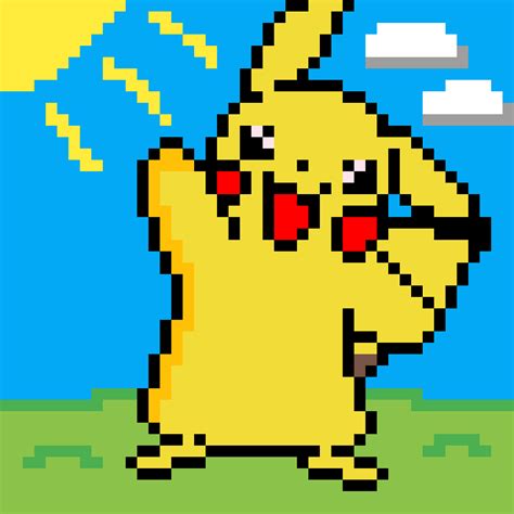 Pixilart - Pikachu Waving by NatureLoqpdsfhu