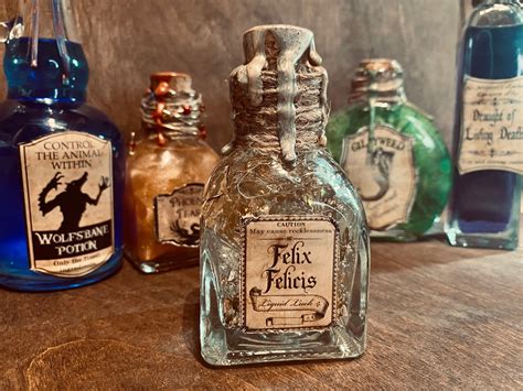 Felix Felicis Liquid Luck Potion Harry Potter Potion Etsy