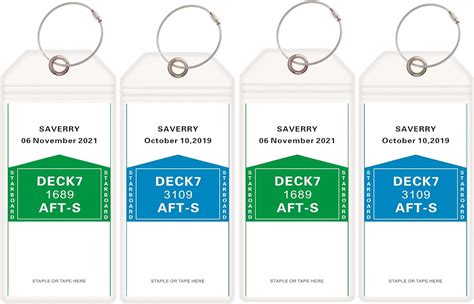 Saverry Packs Cruise Luggage Tags Clear Wide Luggage Tag Holders For