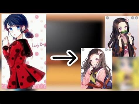 MLB React To Marinette As Nezuko Requested Gacha Miraculous