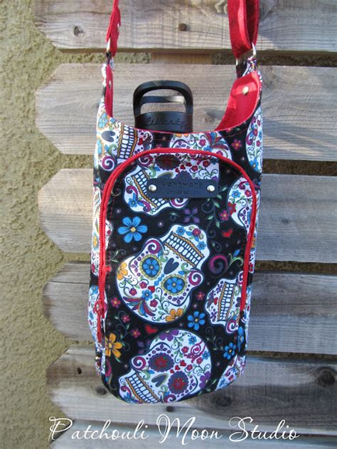 Patchouli Moon Studio 2 More Water Bottle Slings Sugar Skulls