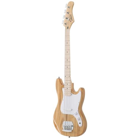 Glarry 4 String 30in Short Scale Thin Body Gb Electric Bass Guitar With Bag Strap Connector