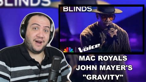 Mac Royals On John Mayers Gravity The Voice Blind Auditions