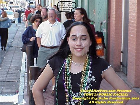 106 Tonya Public Facial 1039 Porn Pic