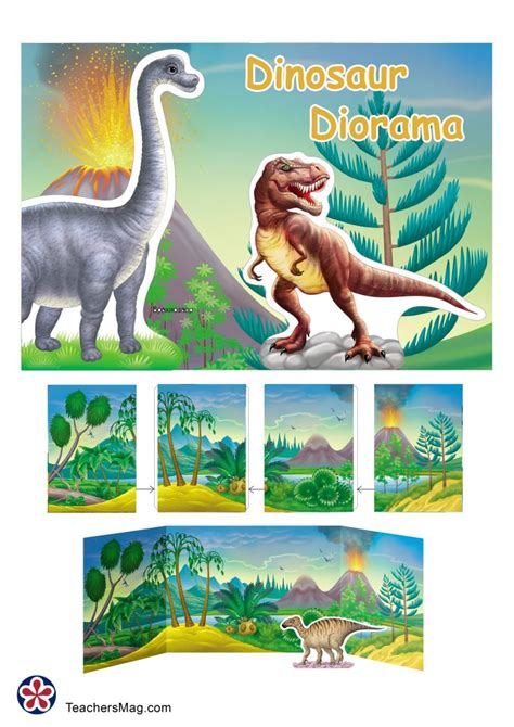 Dinosaurs Diorama Craft Project