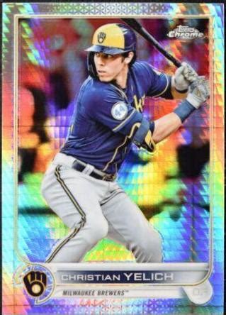 Christian Yelich Refractor Prices Topps Chrome Baseball