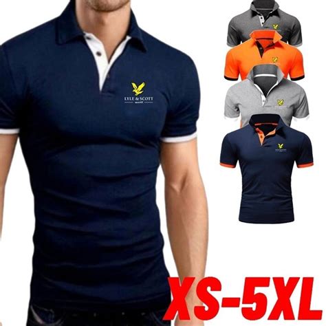 20201 Men Summer Fashion Lyle Scott Polo Shirts Comfortable Cotton ...