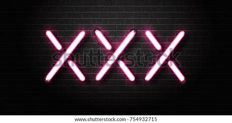 Vector Realistic Isolated Erotic Neon Sign Stock Vector Royalty Free 754932715