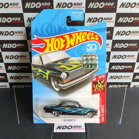 Jual Hot Wheels 63 Chevy II Black Recolor 2018 Factory Sealed Kroger Shopee Indonesia