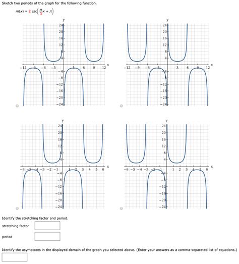 Solved Sketch Two Periods Of The Graph For The Following