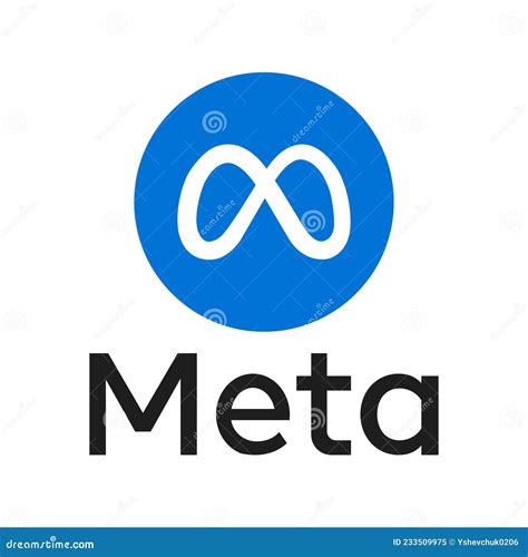 Meta Logo. Meta, Facebook Rebrand Concept. Meta Icon in Blue Color ...