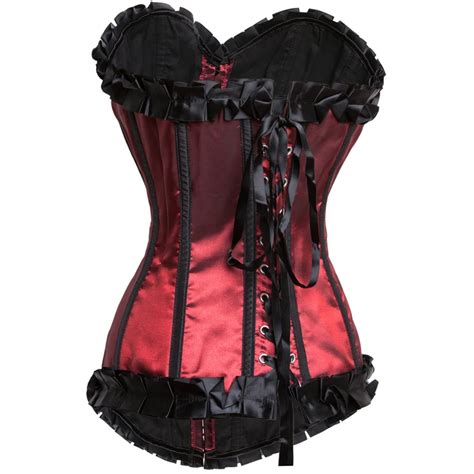 Corset Victorien Sexy Pour Filles Cintr Avec N Ud Fantaisie Noir