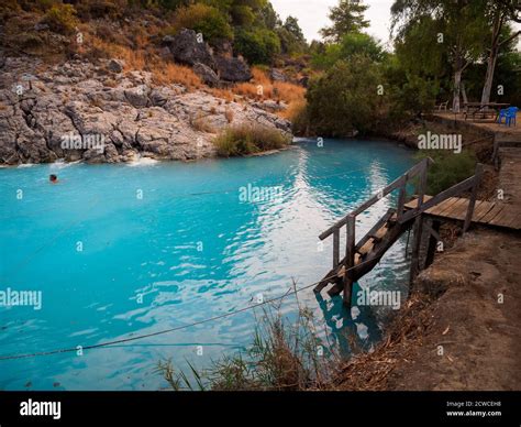 Blue Thermal Lagoon Dalyan Muğla Province Turkey Stock Photo Alamy