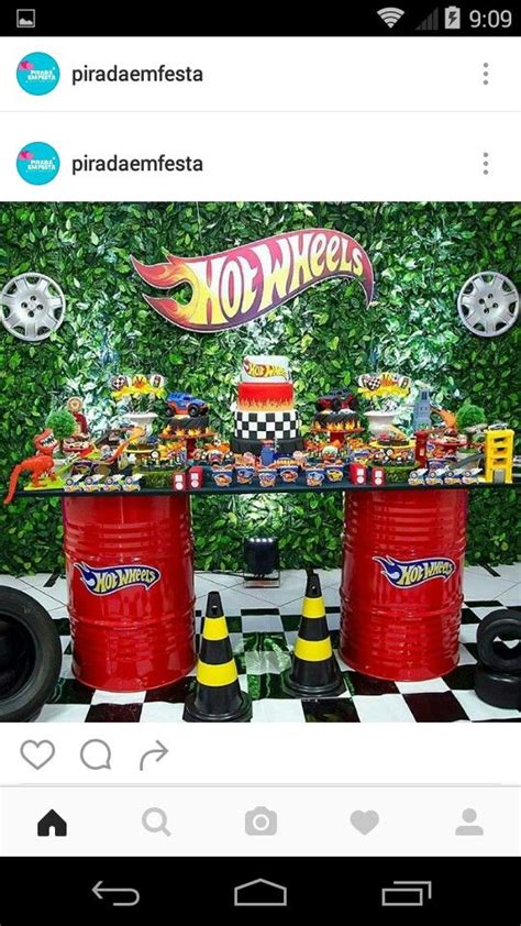 Pin On Festas Hot Wheels Birthday Hot Wheels Themed Birthday Party Hot Wheels Party