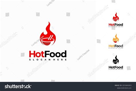 Hot Food Logo Designs Concept Vector Stock Vector Royalty Free 2231601815 Shutterstock