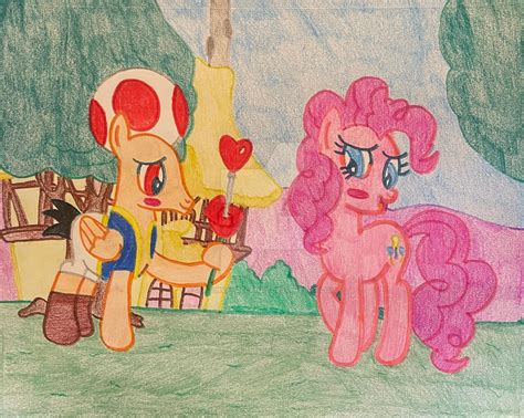 Toad X Pinkie Pie Hearts And Hooves Day By Justinvaldecanas On Deviantart