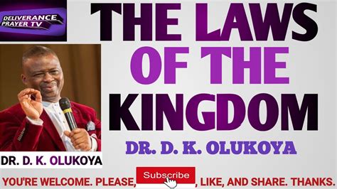 THE LAWS OF THE KINGDOM DR DK OLUKOYA MFM OLUKOYA PRAYER MESSAGES