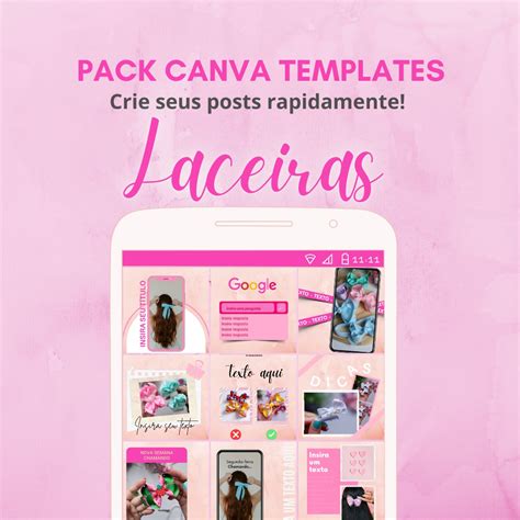 Pack Canva Templates para Laceiras Artesãs