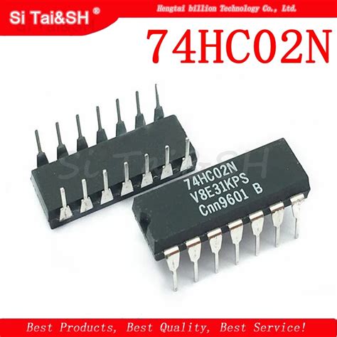 10pcs/lot 74HC02N DIP-14 SN74HC02N 74HC02 IC 2 input quad NAND gate ...