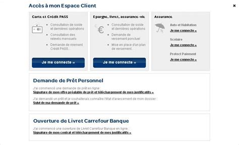 Mon compte sur carrefour banque fr Se connecter à son compte en ligne