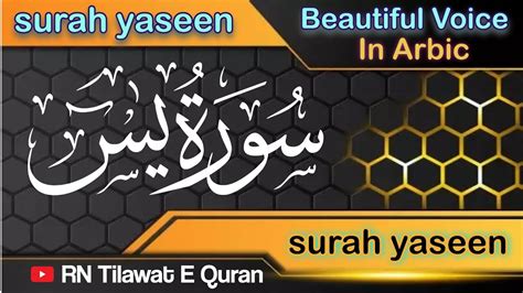 Surah Yaseen Yaseen سورۃ یس Surah Yaseen Full Hd Beautiful Voice