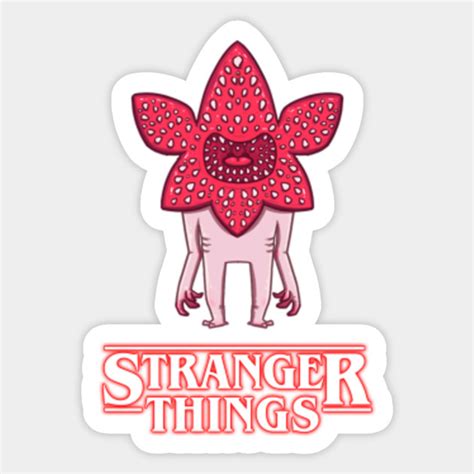 Demogorgon Stranger Things Sticker Teepublic