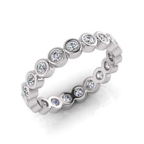 Round Bezel Set Eternity Ring Chemgold