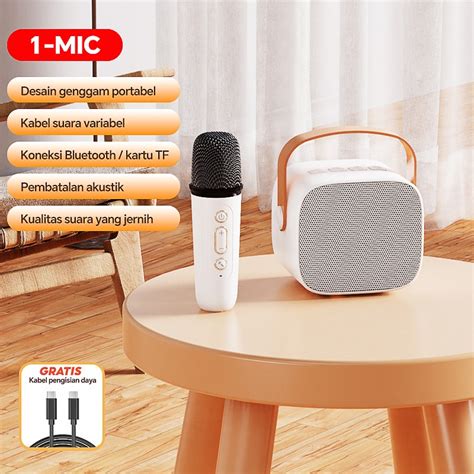 Jual Original Mini Karaoke Speaker Bluetooth Bass K Microphone