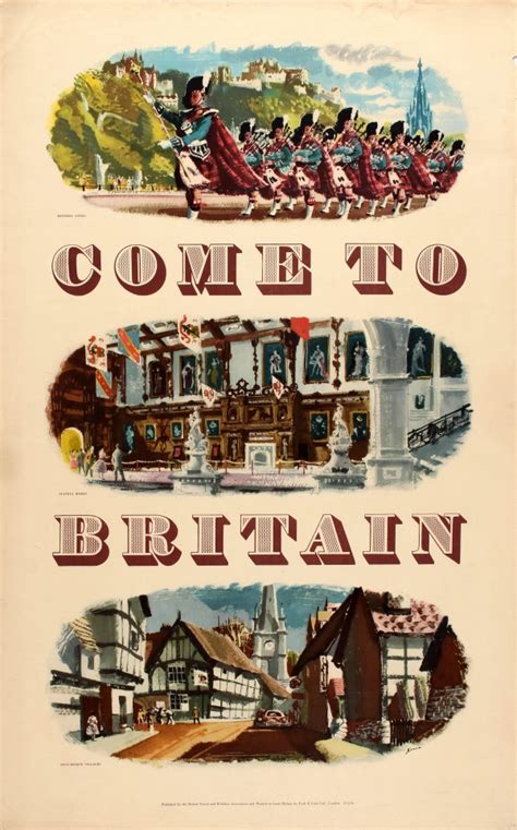 Original Vintage Posters Travel Posters Come To Britain Antikbar