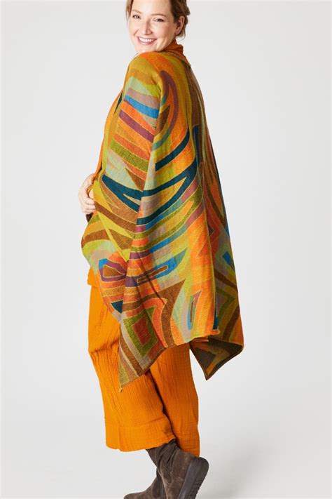 Long Boiled Merino Wool Cape Citron Shopperboard