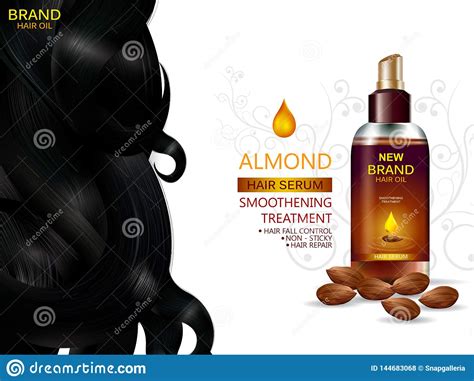 Advertisement Promotion Banner For Almond Oil Hair Serum For